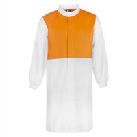 Unisex Hi Vis Two Tone Long Dust Coat Long Sleeve With Cuff 