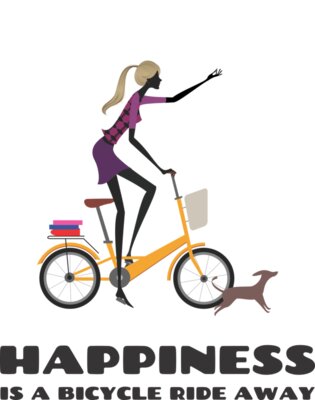 Happiness is a bicycle ride away