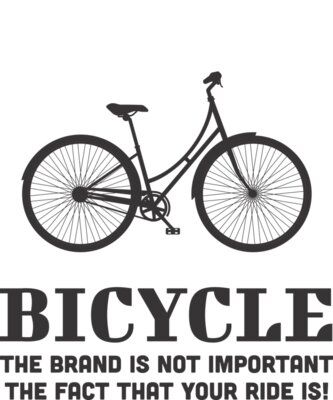 The brand is not important the fact that your ride is