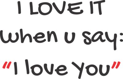 I Love It