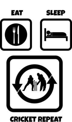 Eat Sleep Cricket Repeat