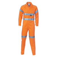 Hi Vis Cool-Breeze Cotton Coverall with 3M R/Tape