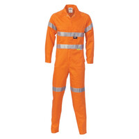 Hi Vis Cotton Coverall with 3M R/Tape
