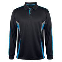 Mens Podium Long Sleeve Cool Polo