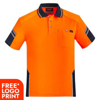 Mens Reinforced Hi Vis Squad Short Sleeve Polo 