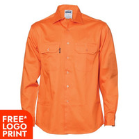 Mens Cool Breeze Work Shirt Long Sleeve