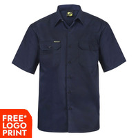Mens Short Sleeve Cotton Drill Shirt